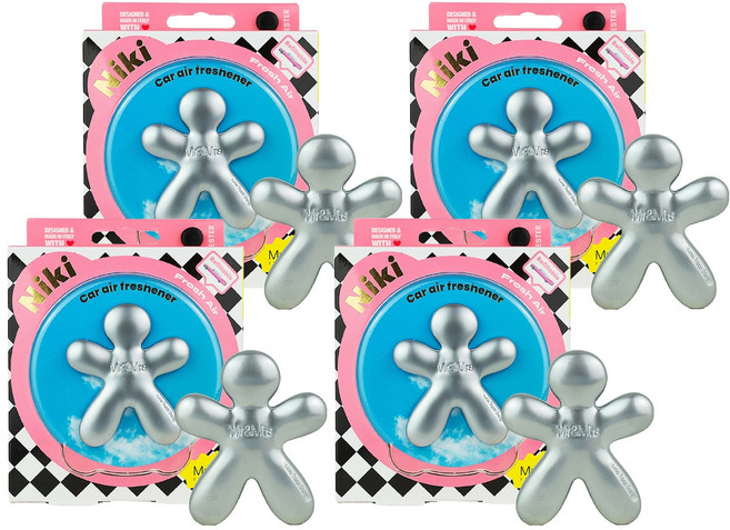 Mr&Mrs FRAGRANCE Niki 經典車用芳香劑, 清新空氣, 4個