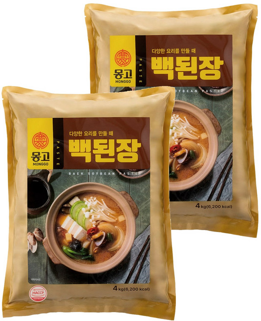 몽고식품 백된장, 4kg, 2개