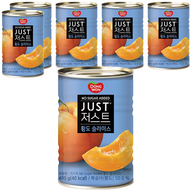 DONGWON 東遠 水蜜桃切片罐頭, 400g, 6個