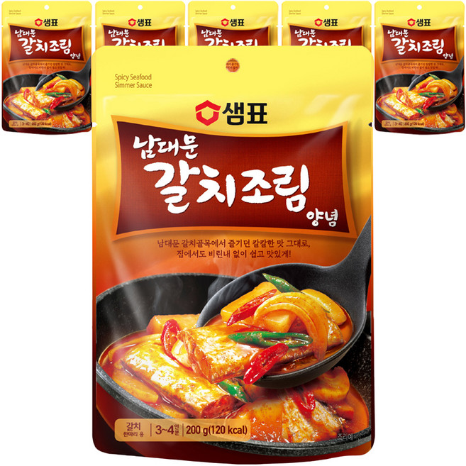 샘표 남대문 갈치조림 양념, 200g, 6개
