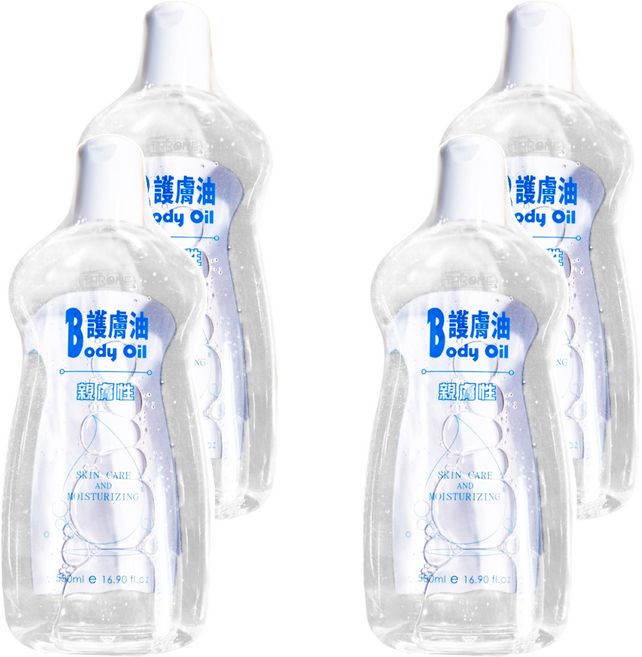 THRONE 斯儂恩 嬰兒油 親膚性 用心呵護 溫和滋潤, 500ml, 4瓶