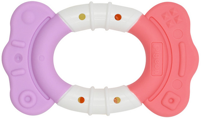 pigeon 貝親 牙齒咬環固齒器, 固齒器, 糖果型 紫色 + 紅色, 1個