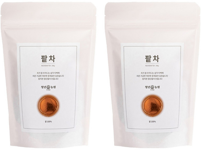 청년농원 저온가공 팥차 삼각티백, 2g, 50개입, 2개
