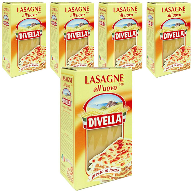 디벨라 라자냐 파스타, 500g, 5개