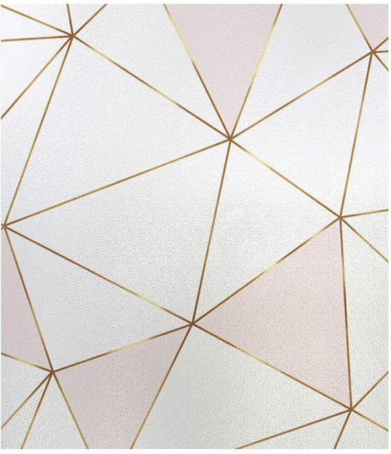 半島良品 抗UV防曬靜電貼窗貼, 幾何粉