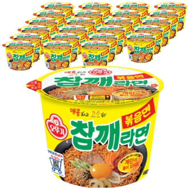 오뚜기 참깨라면 볶음면 110g, 24개