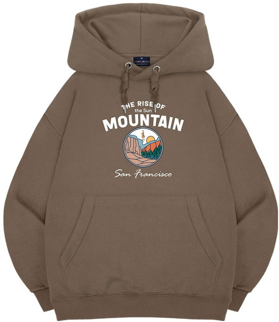 엘런아시 썬 마운틴 오버핏 후드티