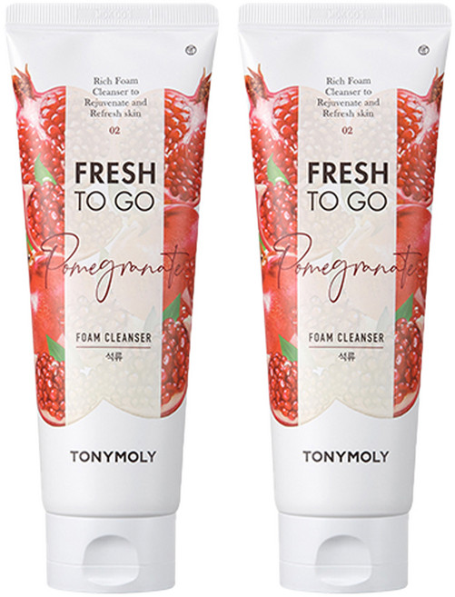 토니모리 프레쉬 투 고 석류 폼클렌저, 170ml, 2개