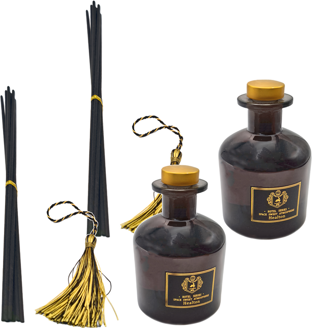 LONGFINE 朗氛 SC優選 植物精油 無火香薰精油套裝, 白茶 飯店香型, 200ml, 2個