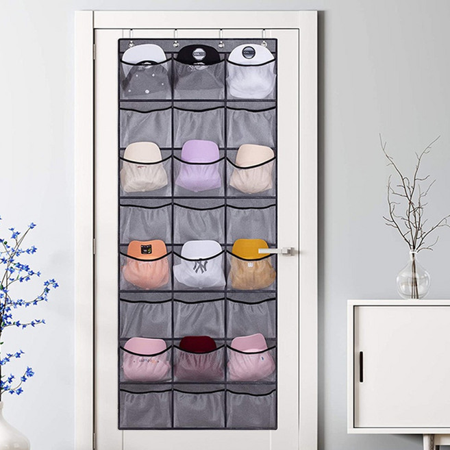 포미포유 24칸 프레임 포켓 모자 수납 행잉백, 혼합색상, 1개