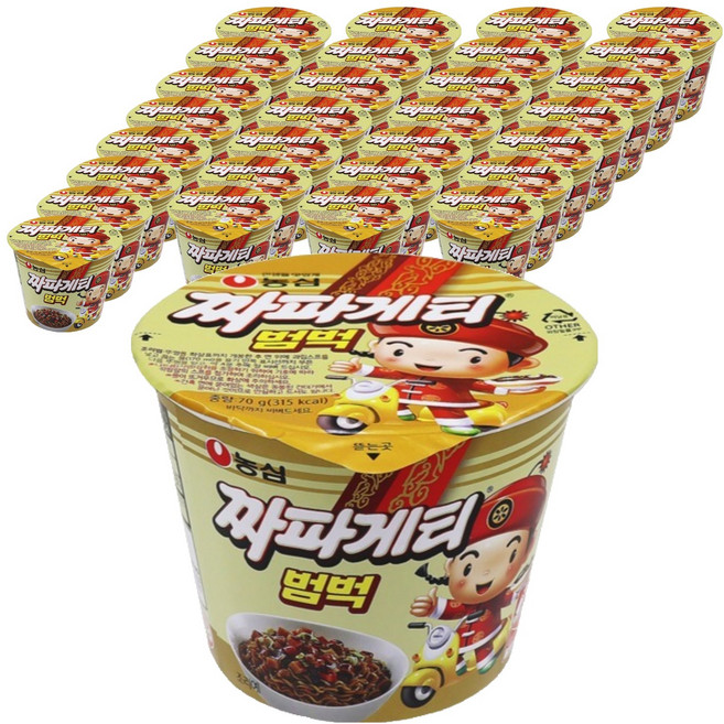 짜파게티 범벅 컵라면 70g, 36개