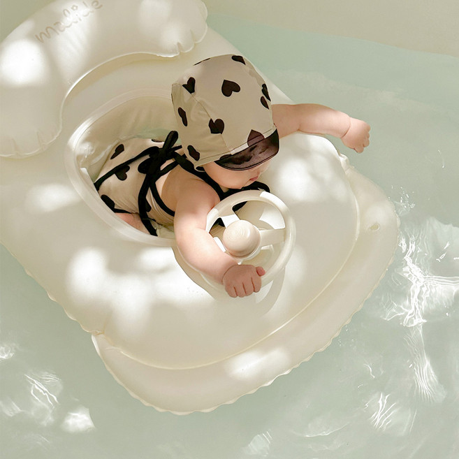 마이리틀데이지 유아용 마리카 튜브 쿠션 보행기, 아이보리, 1개