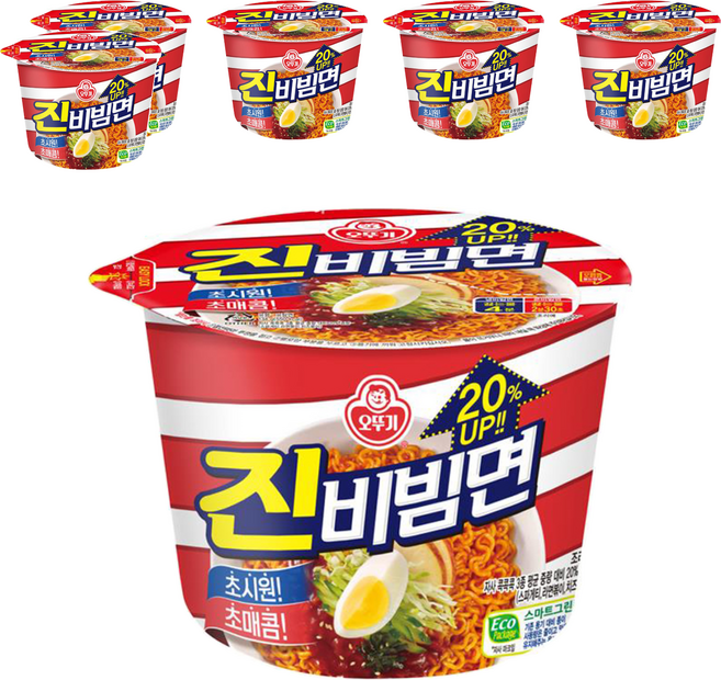 오뚜기 진비빔면 134g, 6개