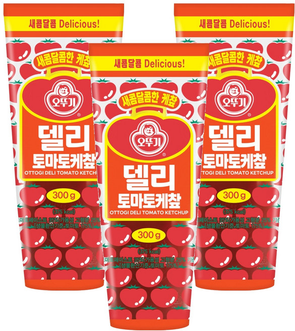 오뚜기 델리 토마토 케찹, 300g, 3개