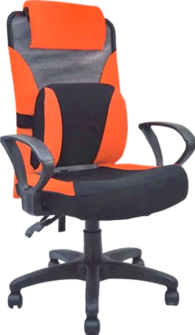 收納王妃台灣製造 舒適電腦椅 EV-02D, 橘色