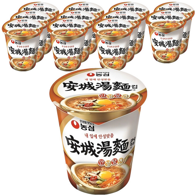 안성탕면 컵라면 66g, 12개