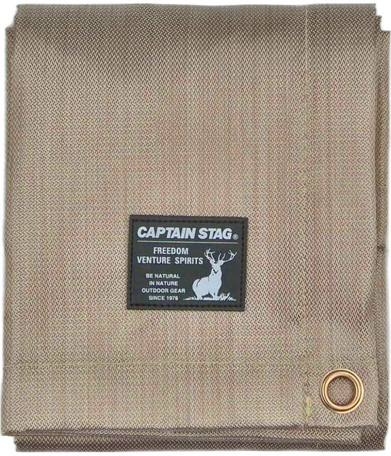 CAPTAIN STAG 鹿牌 戶外焚火台專用防火布, 350g, 1個, 棕色