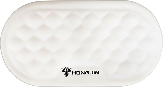 HONG JIN 宏晉 雲朵泡泡超Q彈滑鼠手托墊, 米白色, 1個