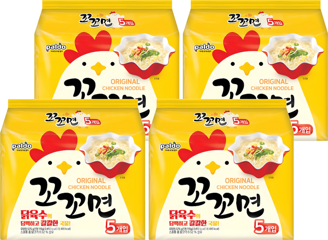 팔도 꼬꼬면, 20개