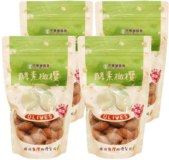 中寮鄉農會 酵素橄欖, 250g, 4包