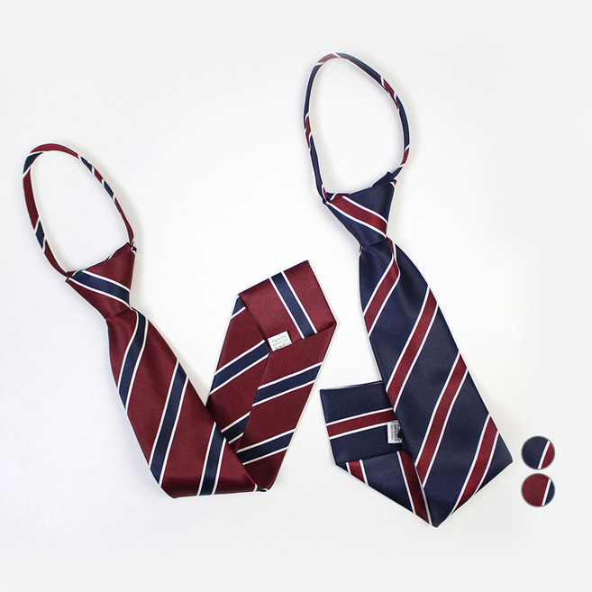 주니어 간편 넥타이 2종 세트