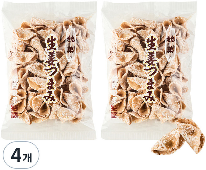 쇼가쯔마미 생강 센베이, 4개, 140g