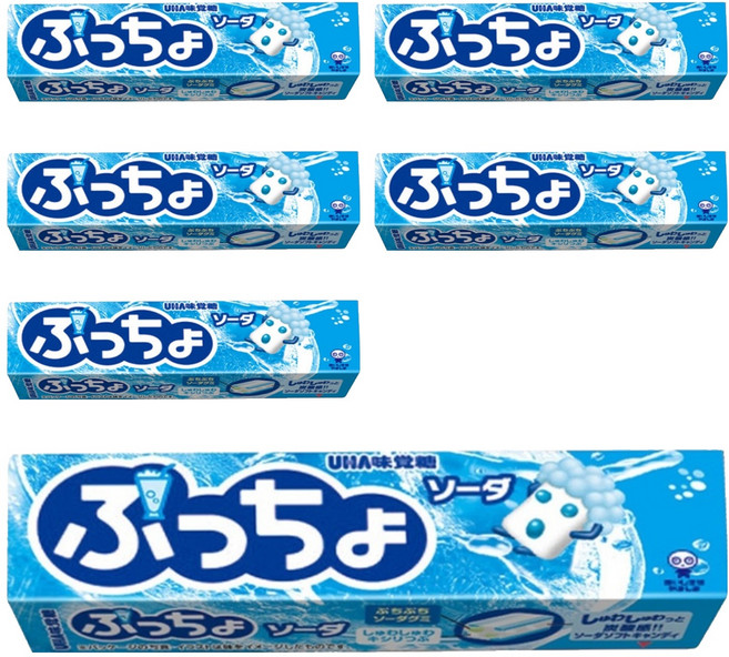 UHA 味覺糖 普超條糖 汽水味, 50g, 6條
