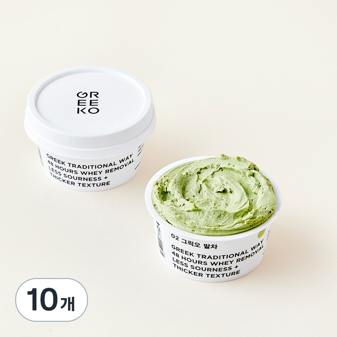 그릭오 말차 그릭요거트, 100g, 10개