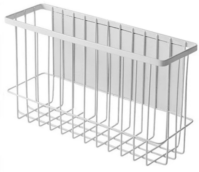 까사라이프 자석 부착 깊은 선반 정리함, 화이트, 1개