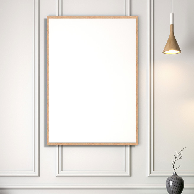 리드오프 알루미늄 액자 프레임, 오크, 1개