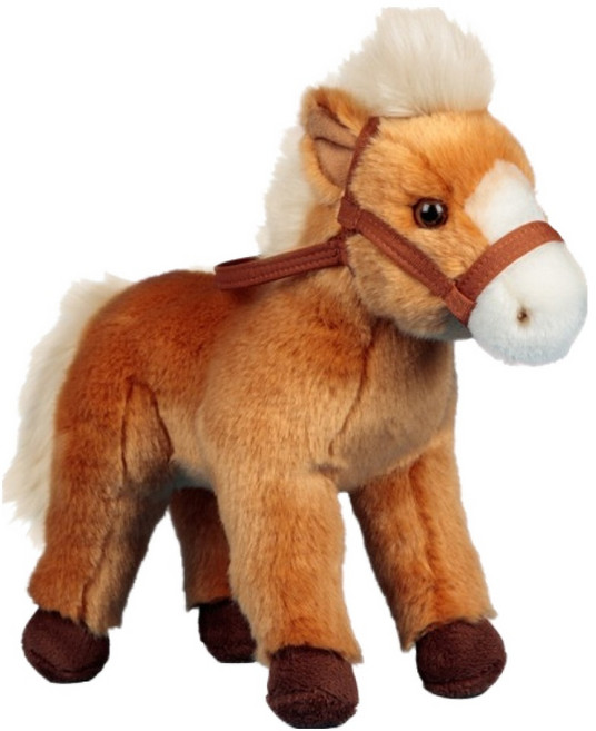 Animigos 英國動物朋友動物玩偶, 26cm, 馬 棕色, 1個