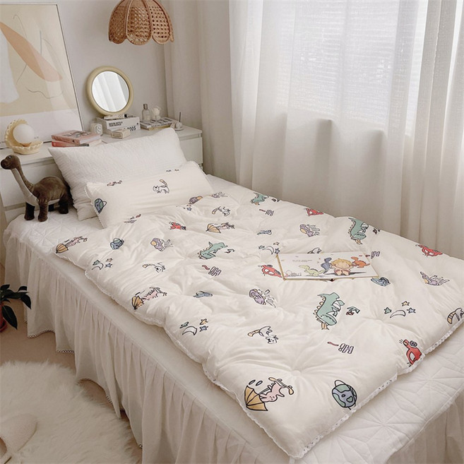 幼稚園秋冬軟綿綿針織被 A類針織棉 花邊點綴設計, 恐龍寶貝