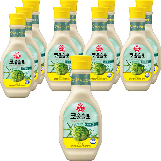 오뚜기 코울슬로드레싱, 255g, 10개