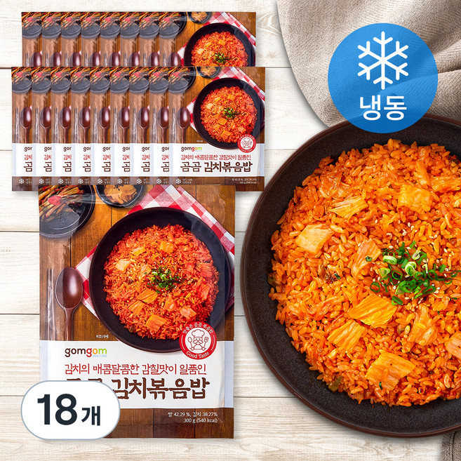 곰곰 김치볶음밥 (냉동), 300g, 18개