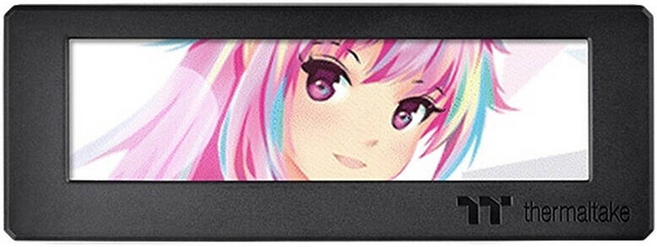 thermaltake 曜越 Tower 300 600全系列 Ceres 330繡球花藍 共用 LCD 面板 3.9吋 黑色, 1組