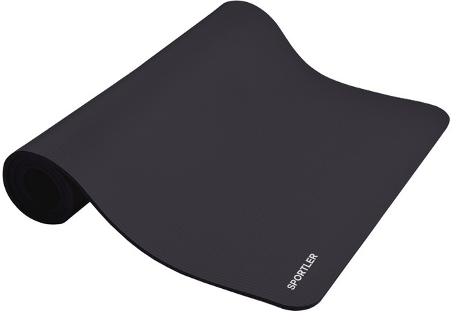 스포틀러 NBR 요가매트 와이드, 딥블랙, 1개