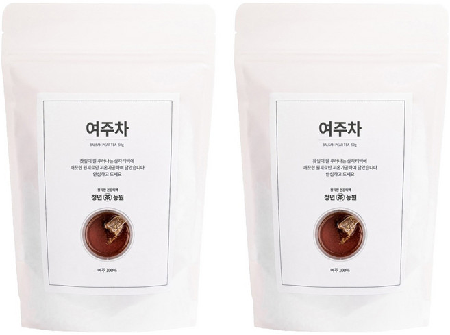 청년농원 저온가공 여주차 삼각티백, 1g, 50개입, 2개