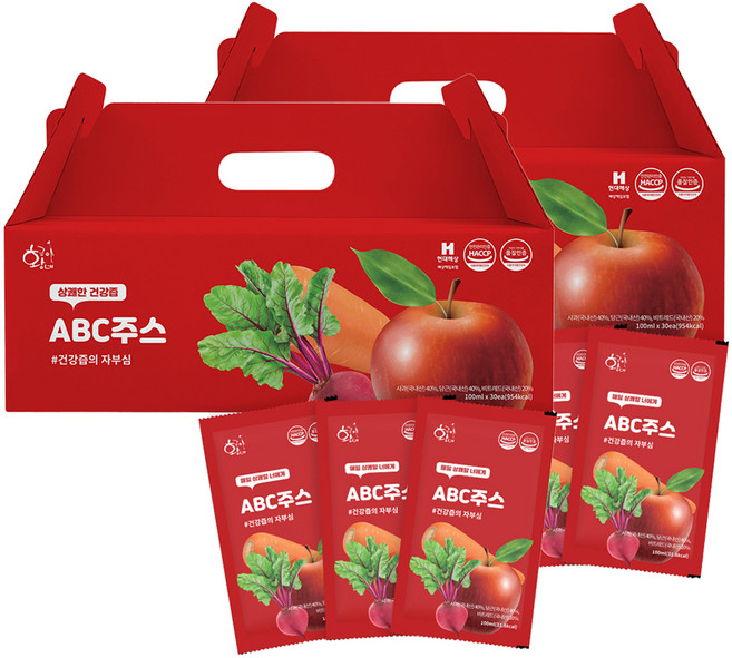 황금이네 국내산 ABC주스, 3L, 2개