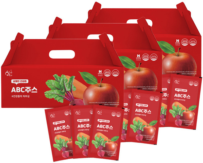 황금이네 국내산 ABC주스, 3L, 3개