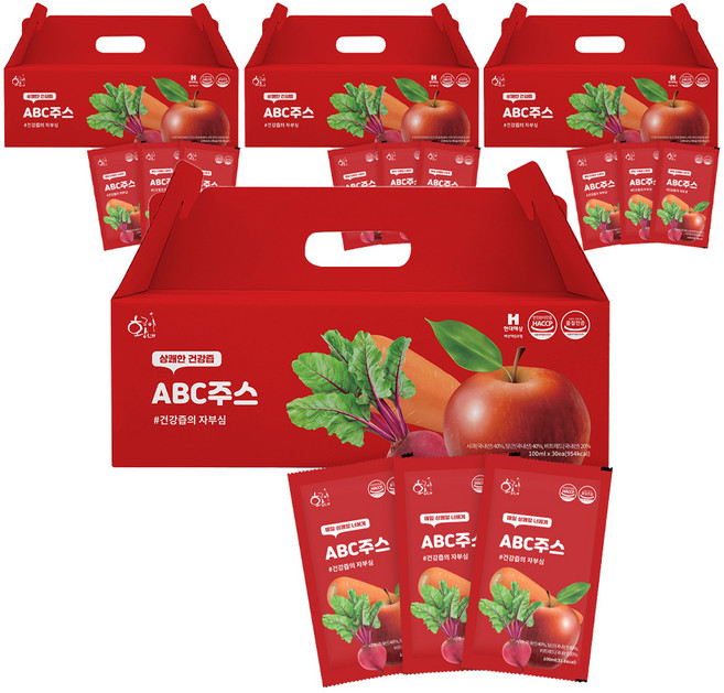 황금이네 국내산 ABC주스, 3L, 4개
