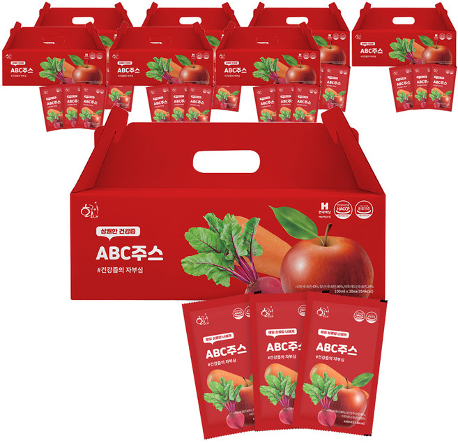 황금이네 국내산 ABC주스, 3L, 8개