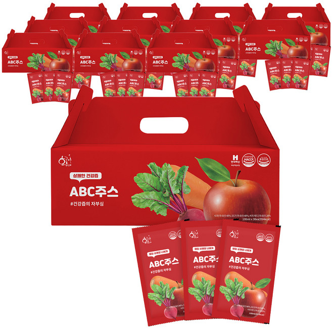 황금이네 국내산 ABC주스, 3L, 12개