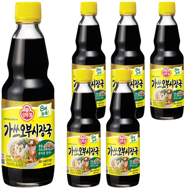 오뚜기 가쓰오부시장국, 360ml, 6개