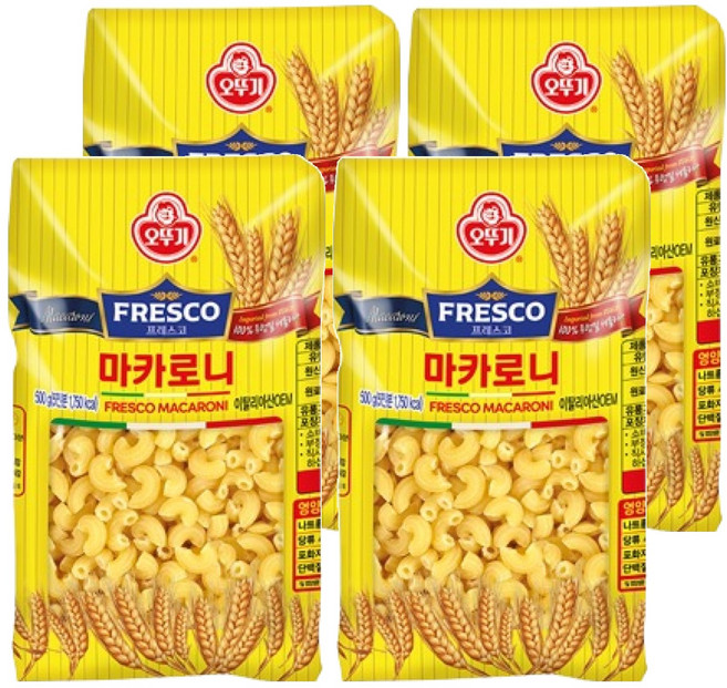 오뚜기프레스코 마카로니, 500g, 4개