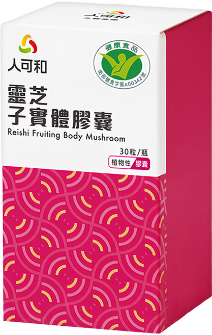 永豐 人可和 靈芝子實體膠囊, 30顆, 500mg, 1盒
