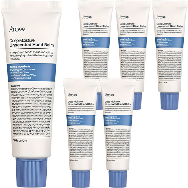 아토99 고보습 무향 핸드 밤, 50ml, 6개