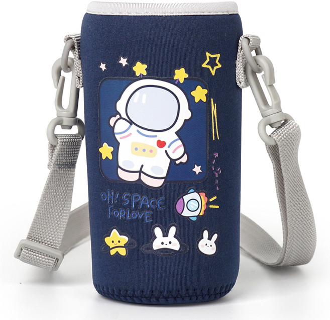 위즐 물통 가방 물병 텀블러 주머니, 네이비, 1개