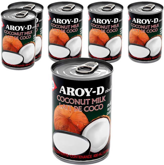 아로이디 코코넛밀크, 400ml, 6개