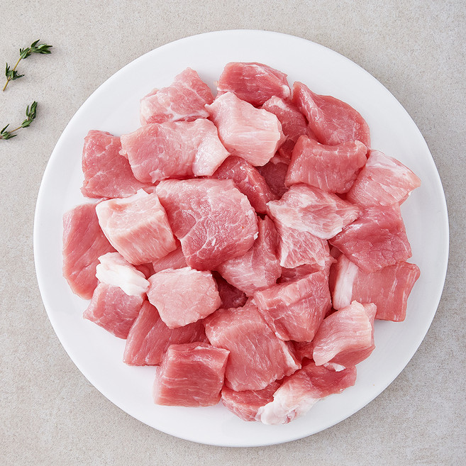 곰곰 한돈 뒷다리 찌개용 (냉장), 500g, 1개