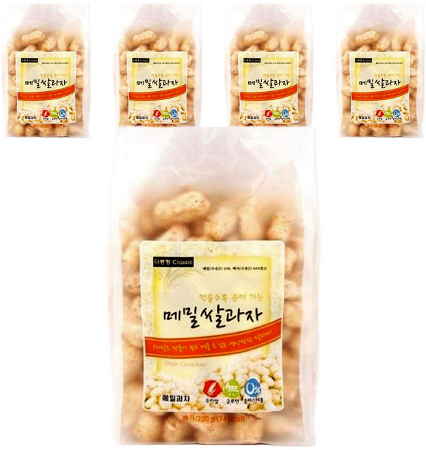 더봉평클래식 메밀쌀과자, 180g, 5개